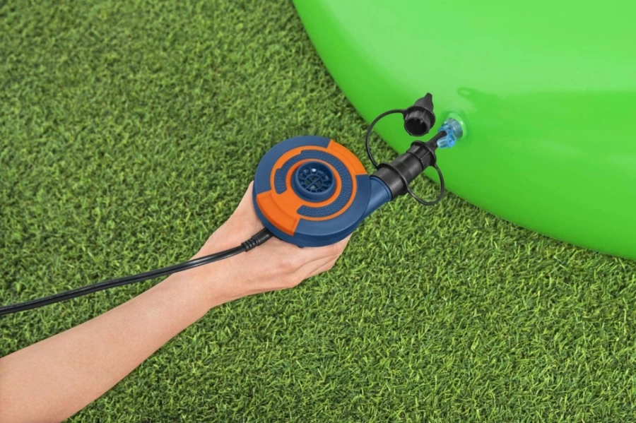 Bestway Sidewinder AC/DC Electric Air Pump for Inflatable Pools, Toys, and Mattresses | High-Pressure Portable Pump