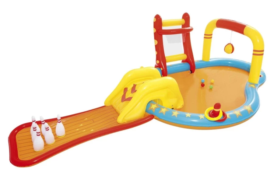 Bestway H2Ogo! Lil' Champ Kids Inflatable Play Pool Center with Water Sprayer for Outdoor Fun