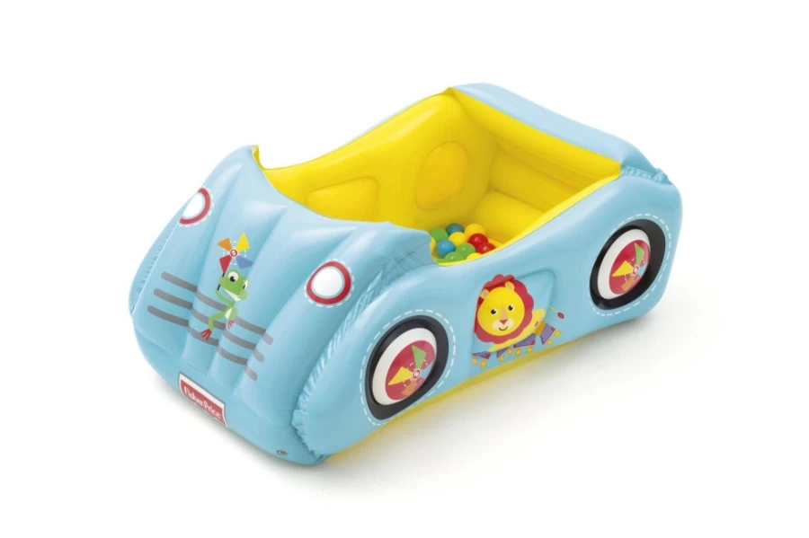 Bestway Kids Race Car Ball Pit with 25 Colorful Play Balls for Indoor & Outdoor Fun