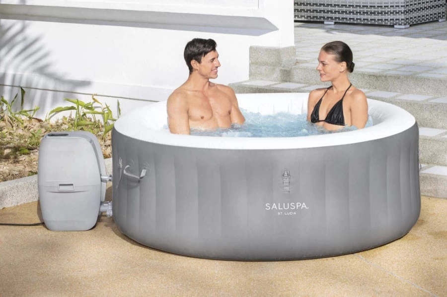 Bestway St. Lucia 2-3 Person Inflatable Hot Tub Spa with AirJet Massage System