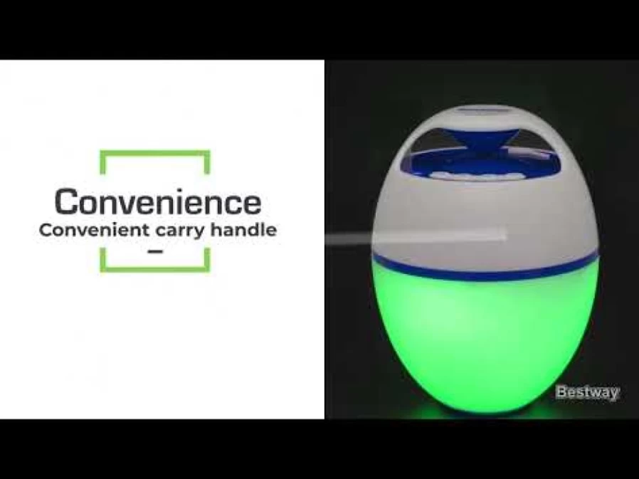 Bestway Flowclear Musicwave Wireless Floating Bluetooth Speaker with LED Lights