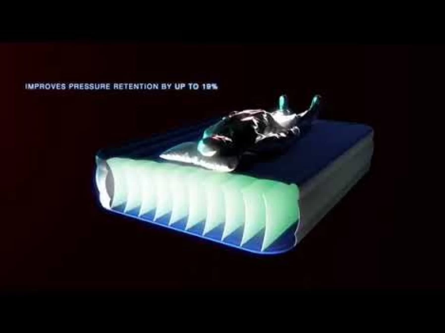 Bestway Twin Air Mattress with Built-In AC Pump, 20" Height, Antimicrobial Coating & Tritech Flock Surface