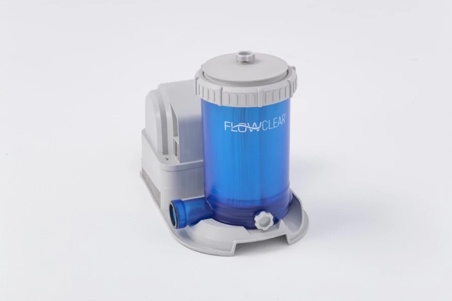 Bestway 1,500 Gallon Blue Transparent Filter Pump for Efficient Water Filtration