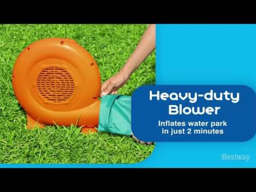 Bestway H2Ogo! Beach Bounce Inflatable Water Park for Kids – 5ft Outdoor Bouncer Splash Play
