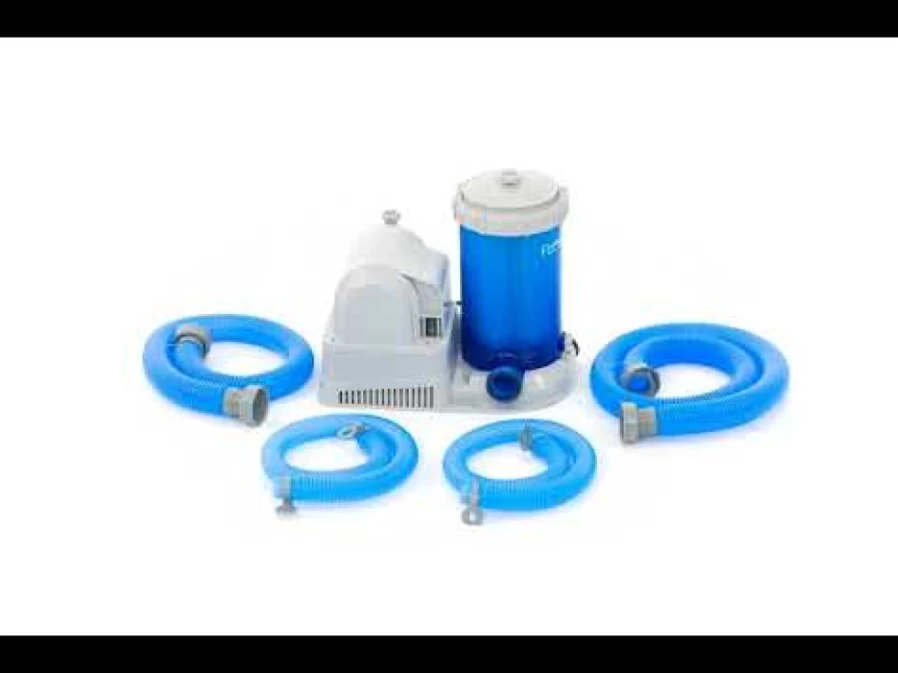 Bestway Flowclear 2,500 Gallon Above Ground Pool Sand Filter Pump with Transparent Lid