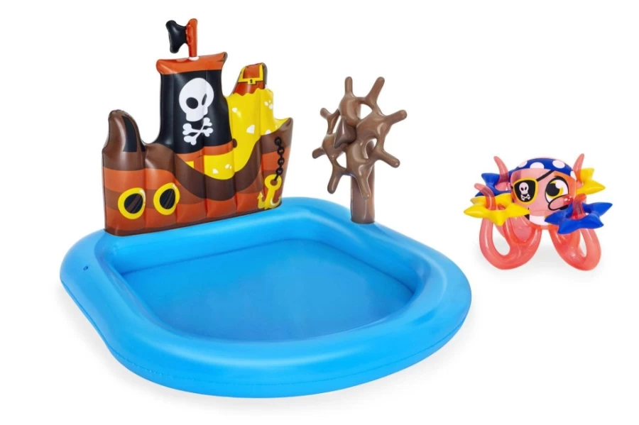 Bestway H2Ogo! Ships Ahoy Inflatable Water Park for Kids – Outdoor Summer Play Center
