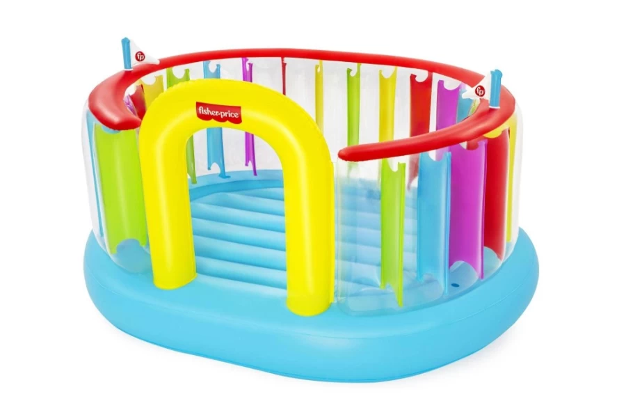 Bestway Bouncetopia Multi-Color PVC Inflatable Bouncer for Kids with Built-In Pump - Fisher-Price Collaboration