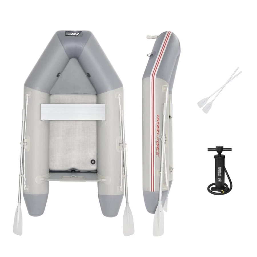 Bestway Hydro-Force Caspian Inflatable Boat Set with Oars & Pump for Fishing and Water Sports