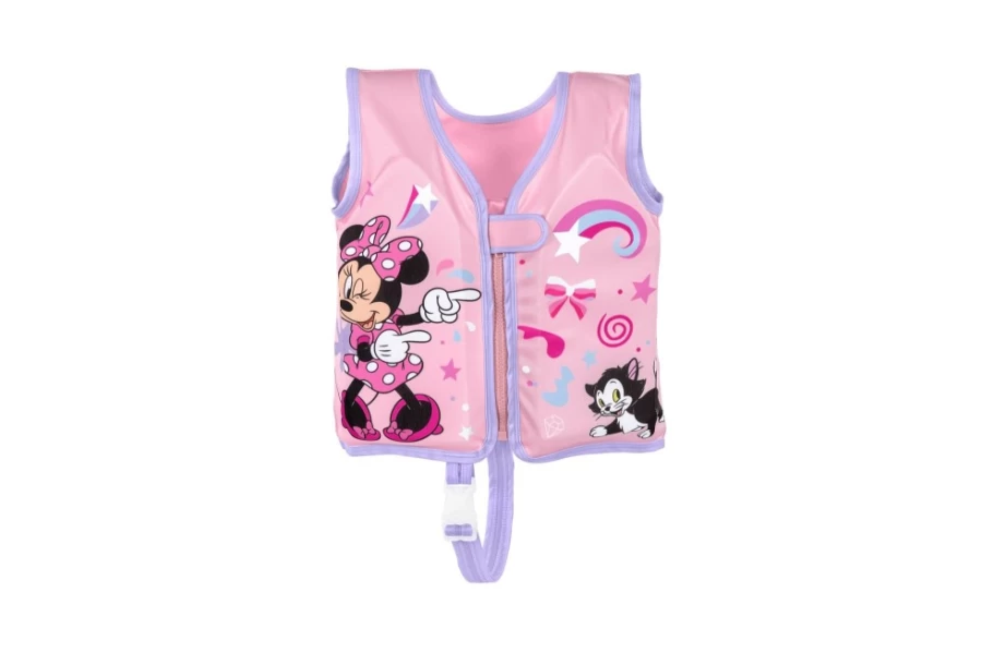 Bestway Minnie Mouse Kids Swim Vest - Disney Junior Inspired Flotation Jacket for Toddlers