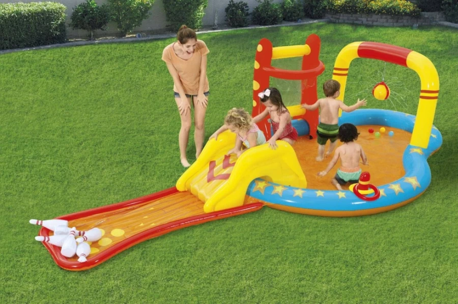 Bestway H2Ogo! Lil' Champ Inflatable Water Park for Kids – Outdoor Splash Play Center