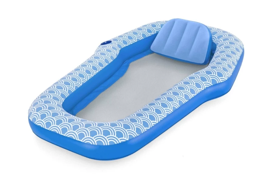Bestway H2Ogo! Comfort Plush Pool Lounge Float 70" - Ultra Soft Inflatable Raft for Adults, Giant Floating Mat for Lake, Pool & Beach