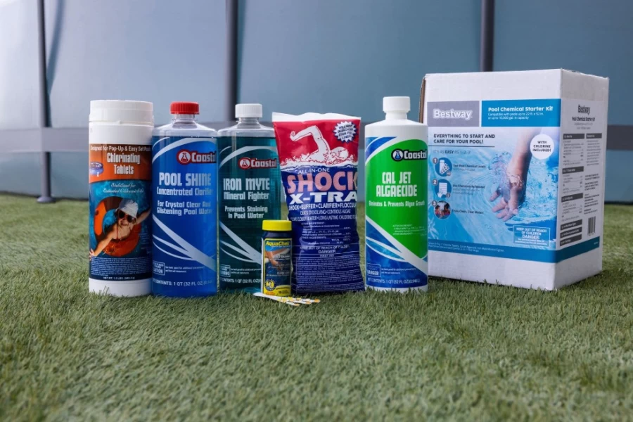 Bestway Pool Maintenance Starter Kit with Chlorine for Clean & Safe Swimming Water