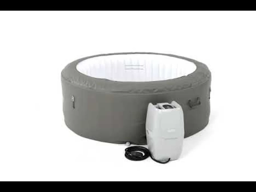 Bestway Saluspa Barbados 2-4 Person Inflatable Hot Tub with AirJet Massage and EnergySense Cover