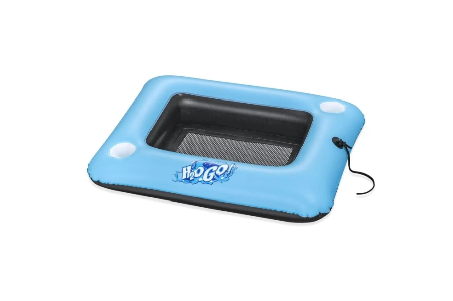 Bestway H2Ogo! 32 Inch Chill N' Sip Blue Cooler Pool Float for Adults, 10-28 Quart Capacity, Unisex Inflatable Lounge Raft