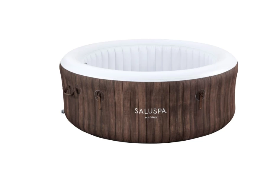 Bestway Saluspa Madrid 4-6 Person AirJet Inflatable Hot Tub Spa with Bubble Massage System