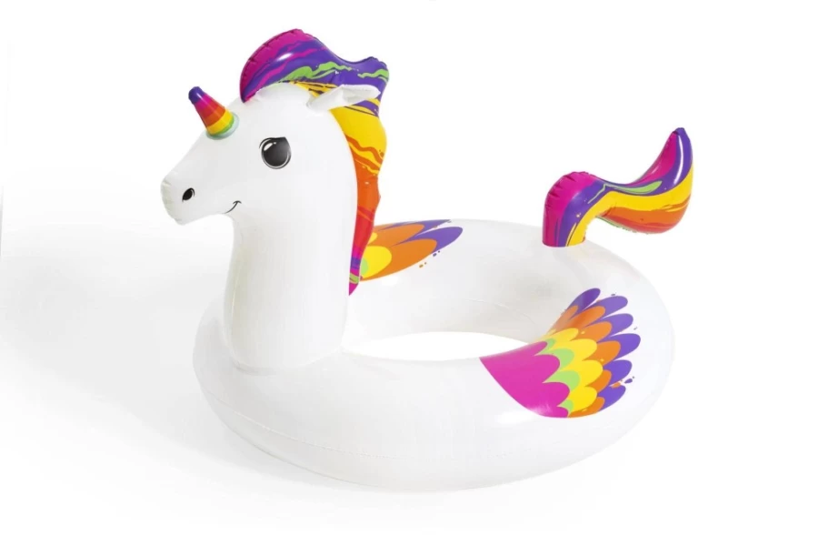 Bestway H2Ogo! Fantasy Unicorn Inflatable Swim Ring for Kids, 47" x 36" Pool Float, Fun Water Toy for Summer