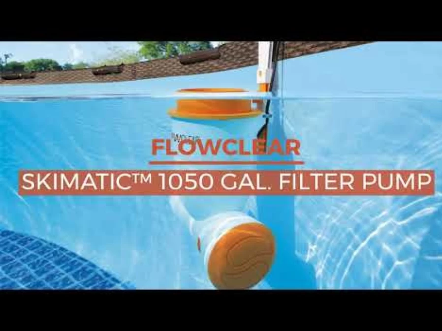 Bestway Flowclear 1050 Gallon Skimatic Above Ground Pool Skimmer Filter Pump for Efficient Cleaning