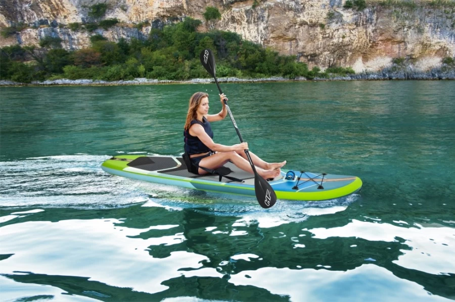 Bestway Hydro-Force Oceana 10' Inflatable Stand Up Paddleboard & Kayak Hybrid Combo Set
