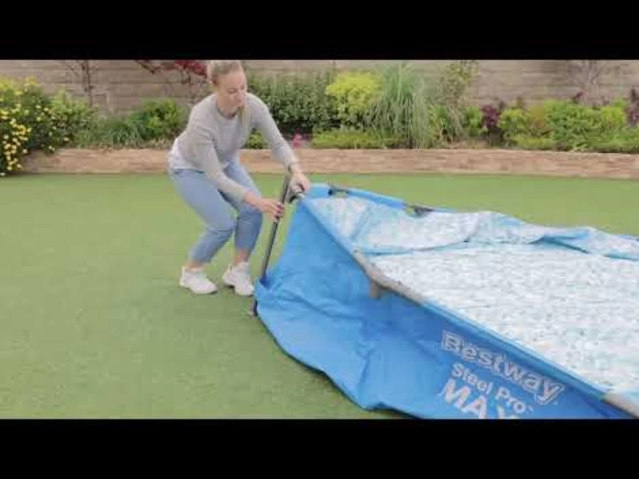 Bestway Steel Pro Max 14ft Round Above Ground Pool Set with Filter Pump, 48in Wall Height