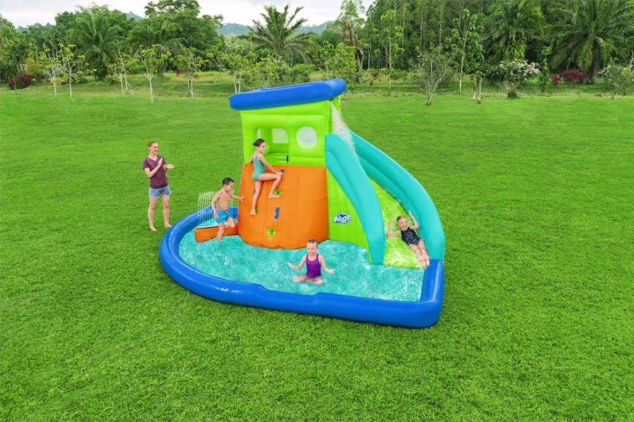 Bestway H2Ogo! Hydrohangout Inflatable Water Park for Kids - Mega Splash Play Area