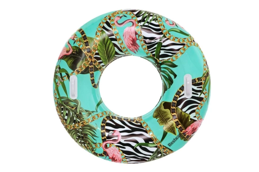 Bestway H2Ogo! 45-Inch Floral Fantasy Inflatable Pool Float Ring for Adults