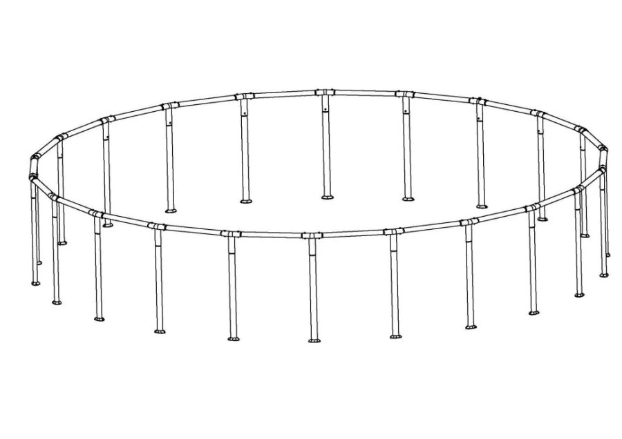 Bestway Half Frame Replacement Part for Coleman Power Steel Swimming Pools