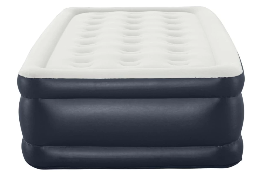 Bestway Twin Air Mattress with Built-in AC Pump, 18" Height, Antimicrobial Coating for Comfort & Hygiene