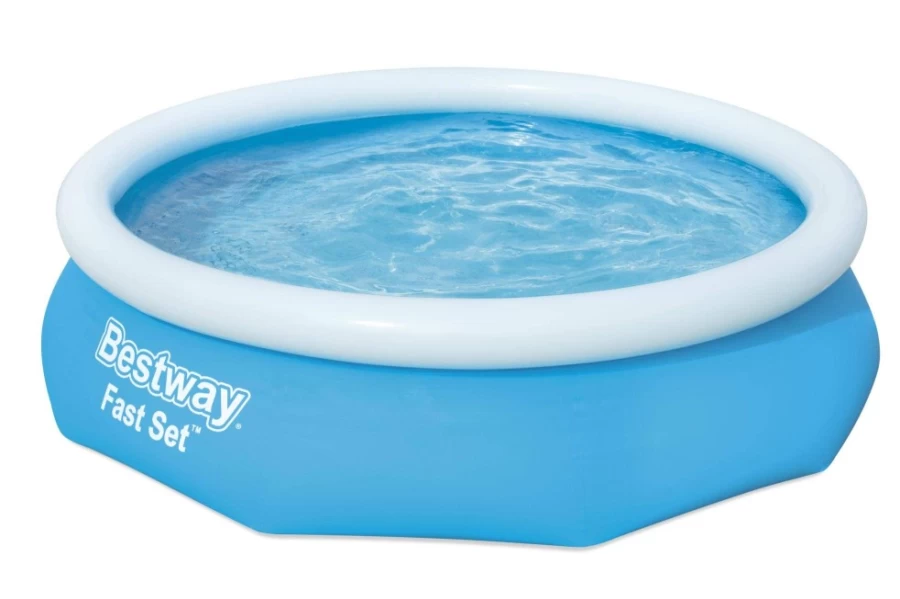 Bestway 10ft x 30in Fast Set Round Inflatable Above Ground Pool Set with Filter Pump