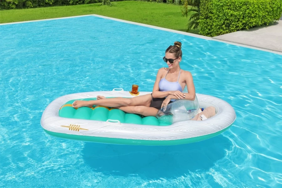 Bestway H2Ogo! Inflatable Vacation Yacht Lounge for Ultimate Water Relaxation