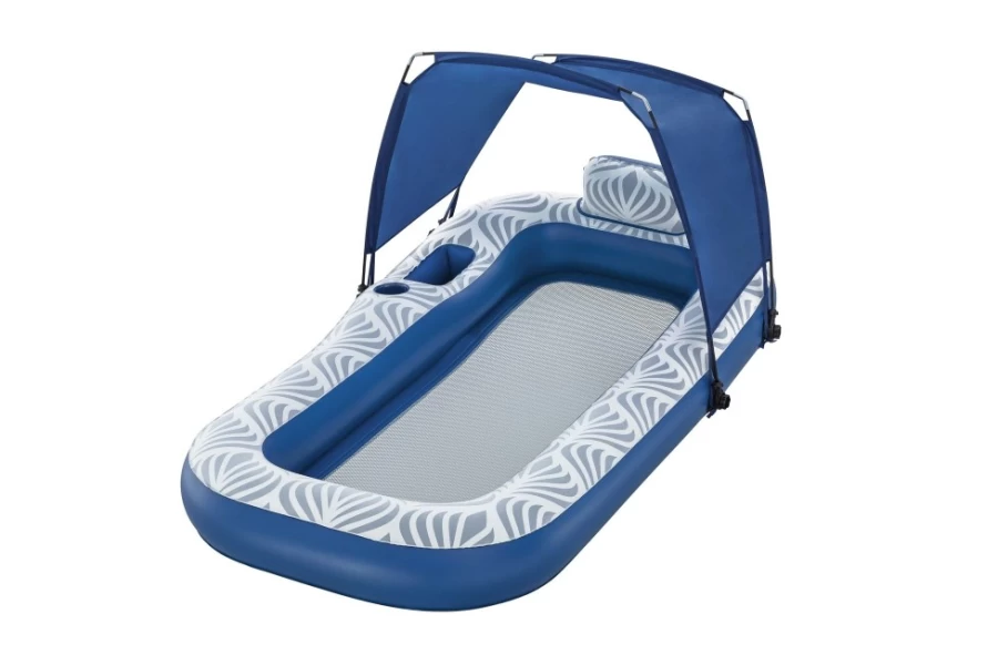 Bestway H2Ogo! Comfort Plush Shaded Pool Float Lounge for Relaxation