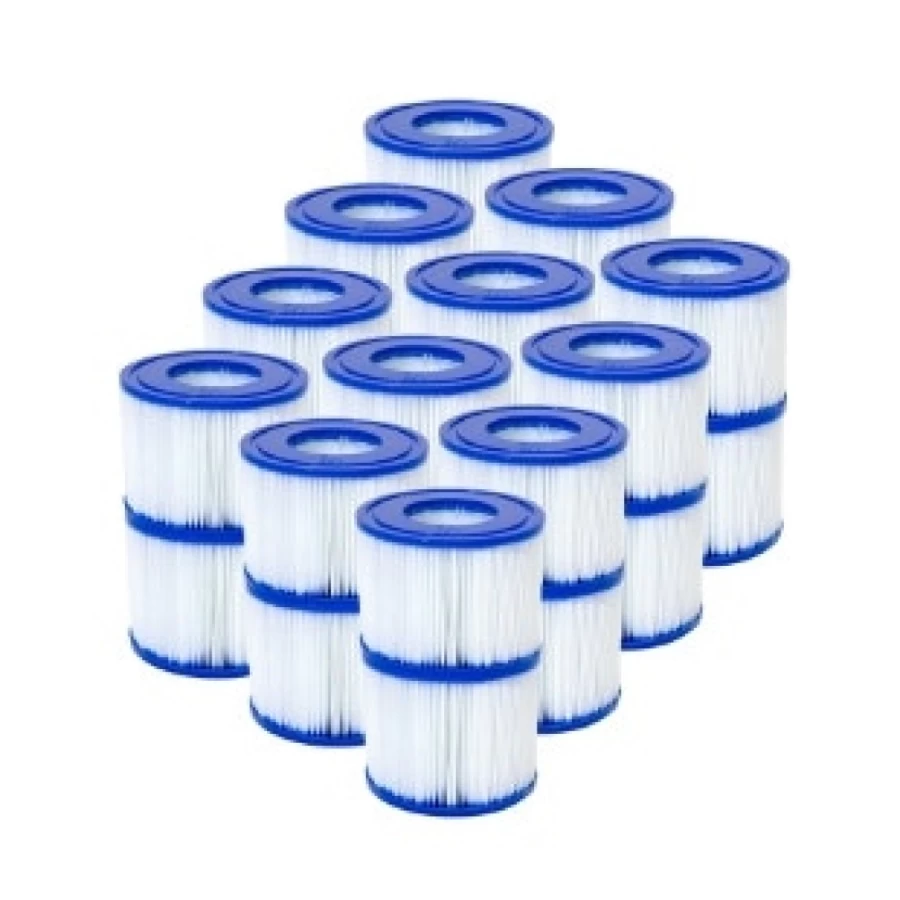 Bestway Saluspa Type VI Replacement Filter Cartridges, 24-Pack (2Pcs x 12 Sets) for Hot Tub and Spa Maintenance