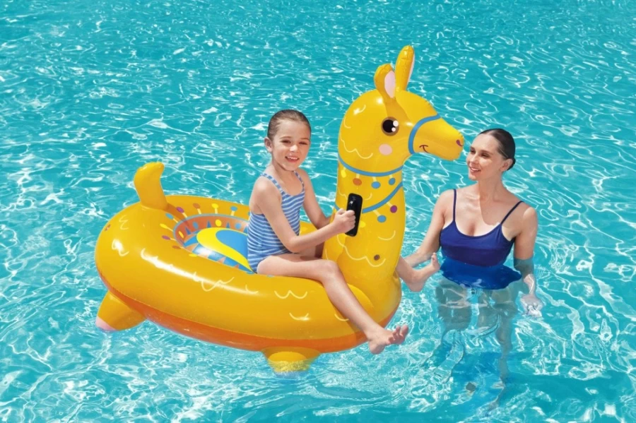 Bestway H2Ogo! Llama Ride-On Pool Float for Kids - Inflatable Kiddie Water Toy